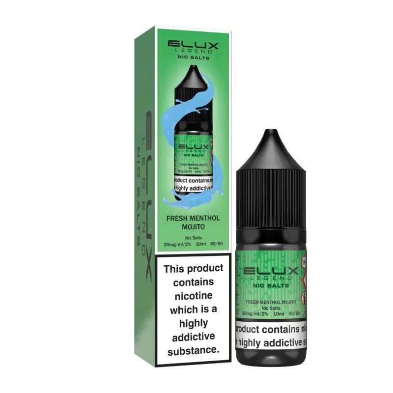 Liquid Elux Legend Nic Salts 10ml - Fresh Menthol Mojito 20mg | Bigvapoteur