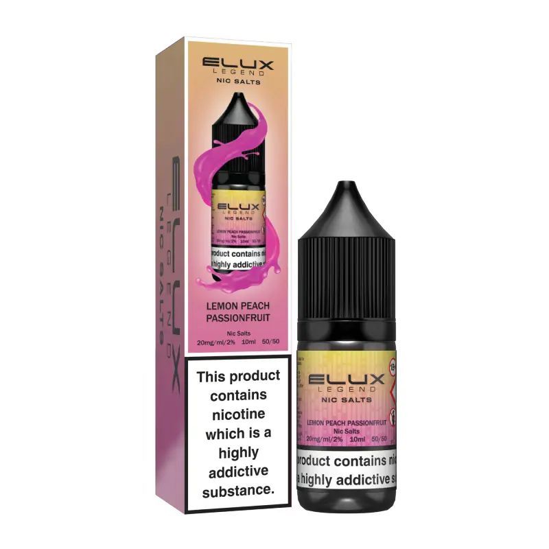 Liquid Elux Legend Nic Salts 10ml - Lemon Peach Passionfruit 20mg | Bigvapoteur