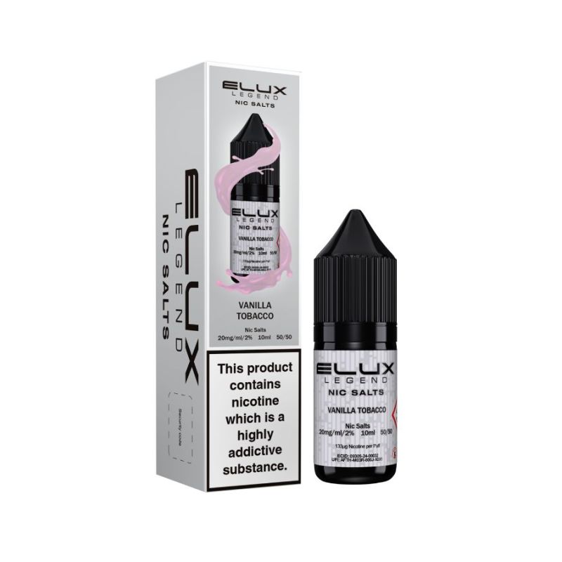 Liquid Elux Legend Nic Salts 10ml - Waniliowy Tytoń 20mg | Bigvapoteur