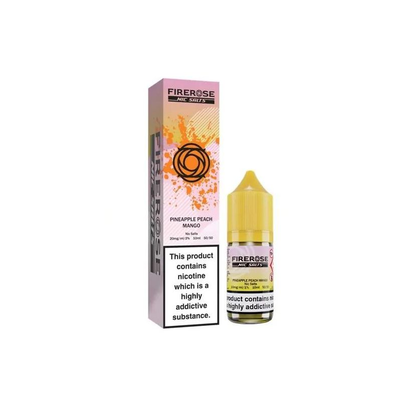 Liquid FireRose 5000 Sels de Nicotine 10ml - Ananas Pêche Mangue 20mg | Bigvapoteur