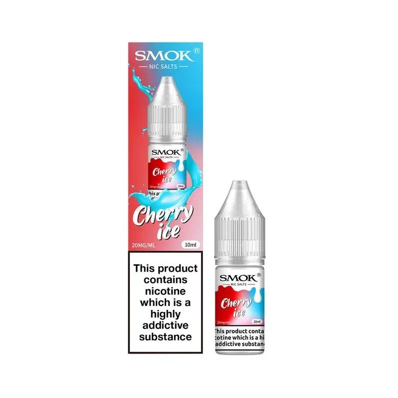 Liquid Smok Sels de Nicotine 10 ml - Cerise Glacée 20mg | Bigvapoteur