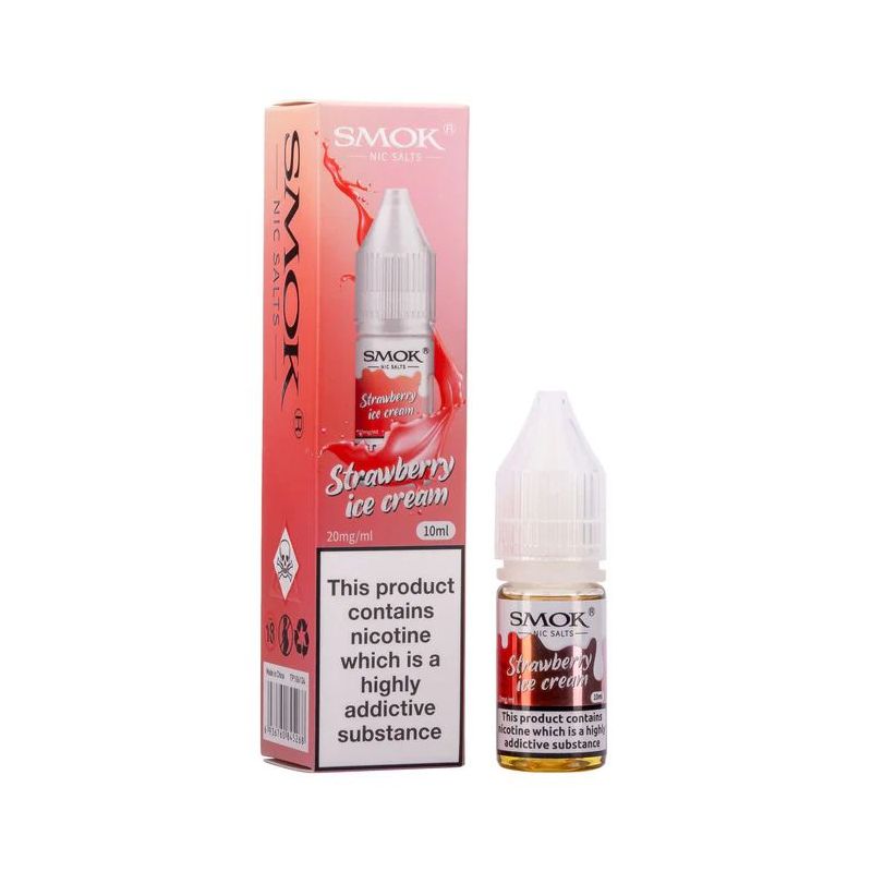 Liquid Smok Nic Salts 10 ml - Fraise Glacée 20mg | Bigvapoteur