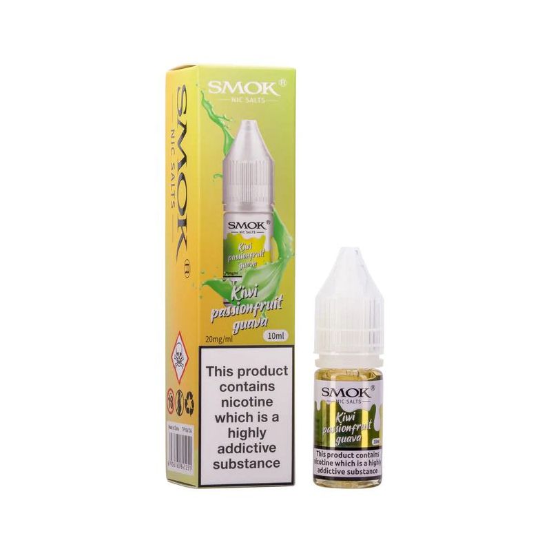 Liquid Smok Sels de Nicotine 10 ml - Kiwi Fruit de la Passion Goyave 20mg | Bigvapoteur