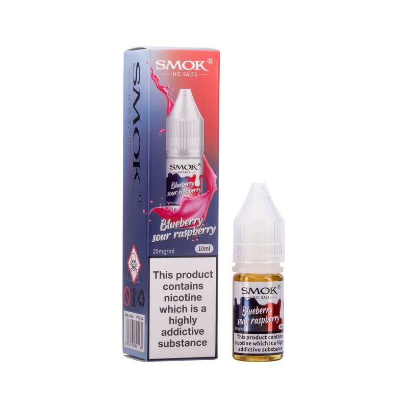 Liquid Smok Nic Salts 10 ml - Jagodowo-Kwaśna Malina 20 mg | Bigvapoteur