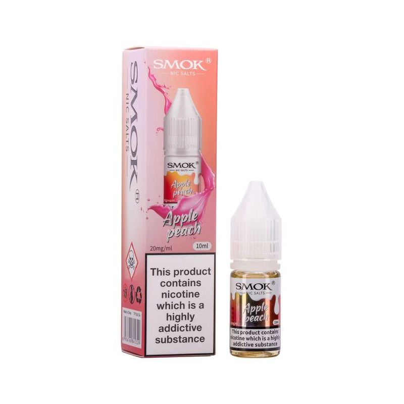 Liquid Smok Sels de Nicotine 10 ml - Pomme Pêche 20 mg | Bigvapoteur