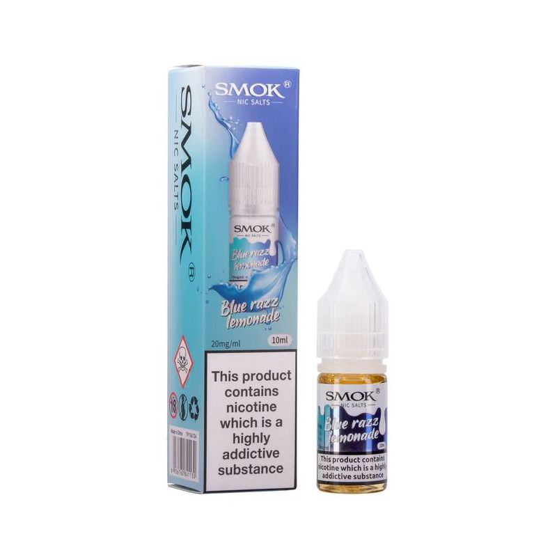 Liquid Smok Sels de Nicotine 10 ml - Blue Razz Limonade 20 mg | Bigvapoteur