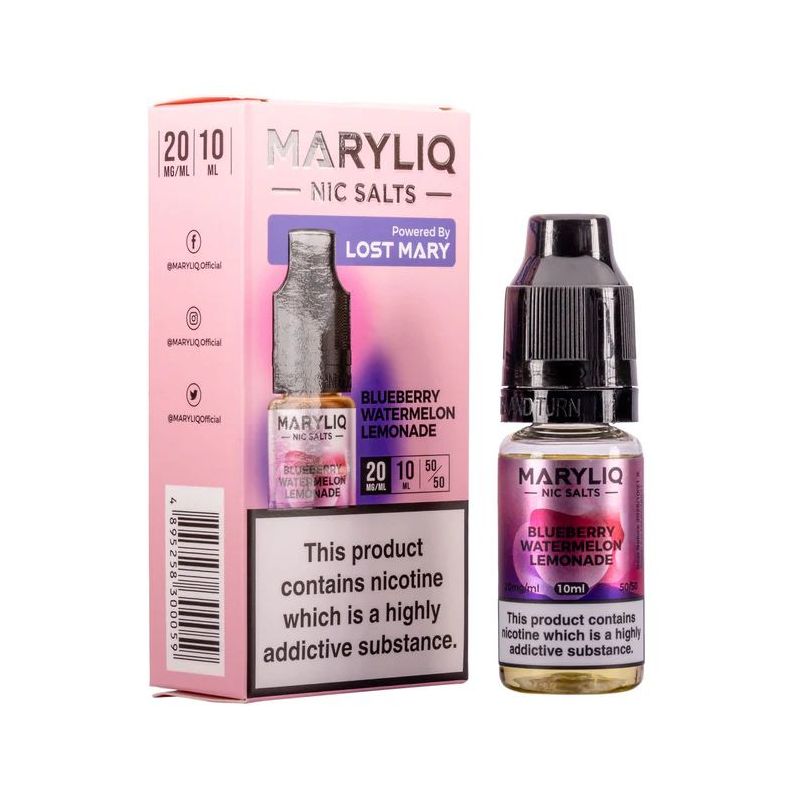 Liquid Maryliq Nic Salts 10ml - Jagodowy arbuz z lemoniadą 20mg | Bigvapoteur