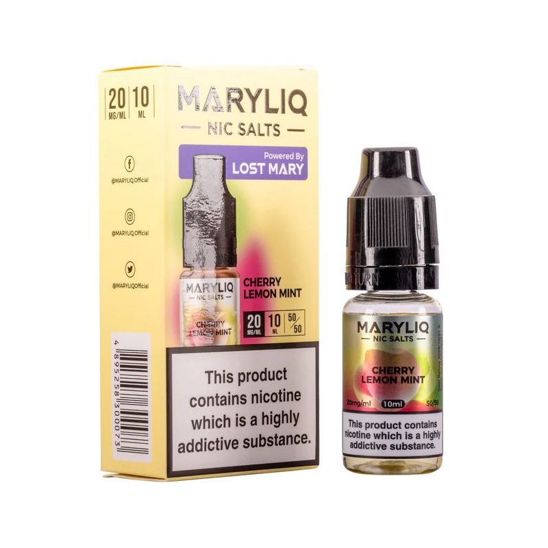 Liquid Maryliq Nic Salts 10ml - Wiśnia Cytryna Mięta 20mg | Bigvapoteur