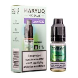 Liquid Maryliq Sel Nicotinique 10ml - Citron Vert Rhum 20mg | Bigvapoteur