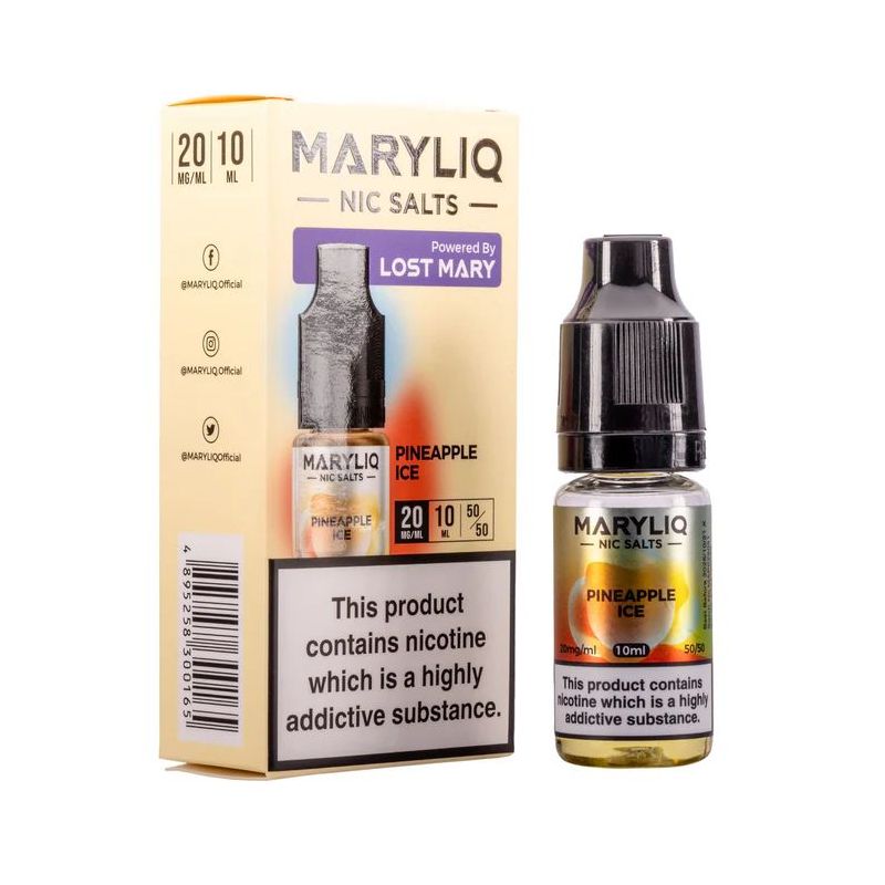 Liquid Maryliq Sel de Nicotine 10ml - Ananas Glacé 20mg | Bigvapoteur