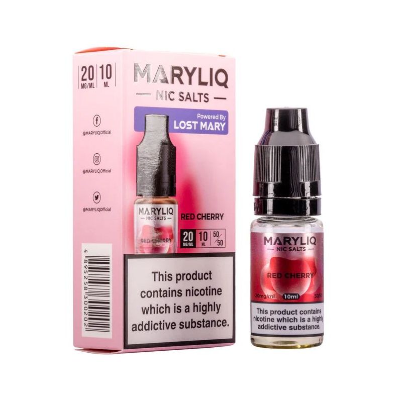 Liquid Maryliq Sól Nikotynowa 10ml - Czerwona Wiśnia 20mg | Bigvapoteur