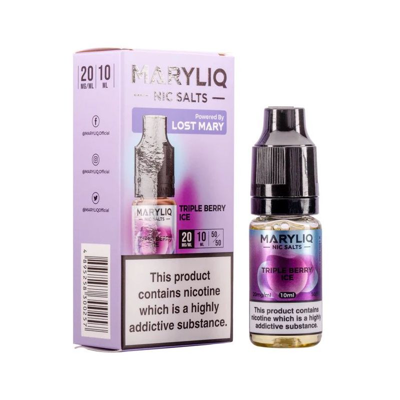 Liquid Maryliq Sól Nikotynowa 10ml - Potrójne Jagody z Lodem 20mg | Bigvapoteur