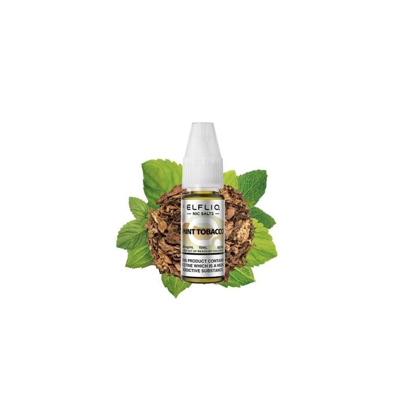 Liquid ELFBAR ELFLIQ Salt - Mint Tobacco 20mg 10ml | Bigvapoteur