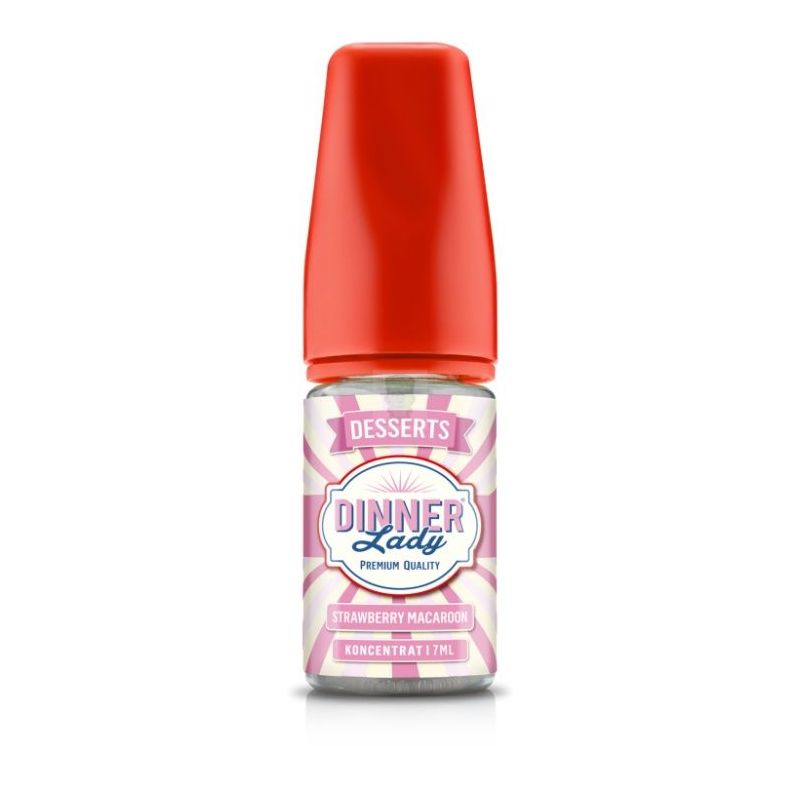 Longfill Dinner Lady - Truskawkowy Makaronik 7/30ml | Bigvapoteur
