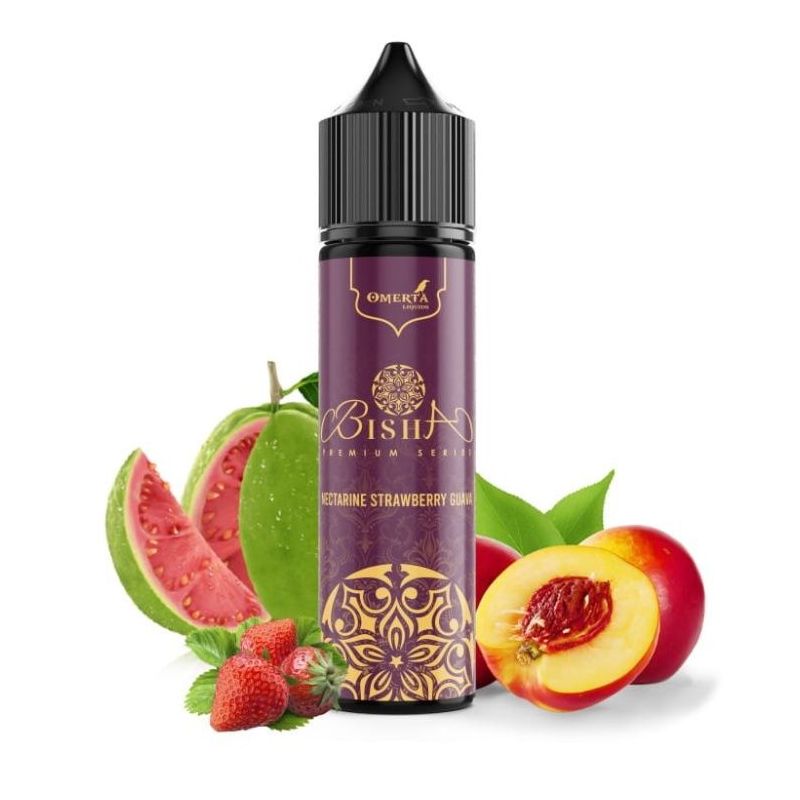 Longfill Omerta - Bisha Fraise Nectarine Goyave 10/60ml | Bigvapoteur