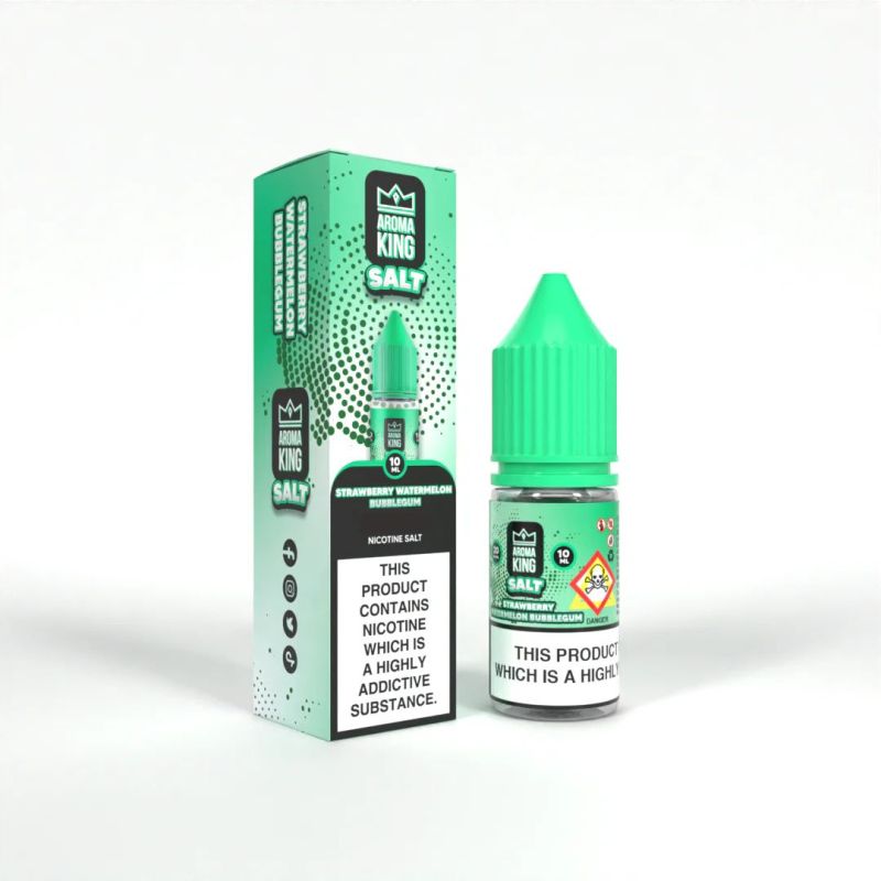 E-liquide Aroma King Salt - Fraise Pastèque Bubble-gum 20mg 10ml | BigVapoteur