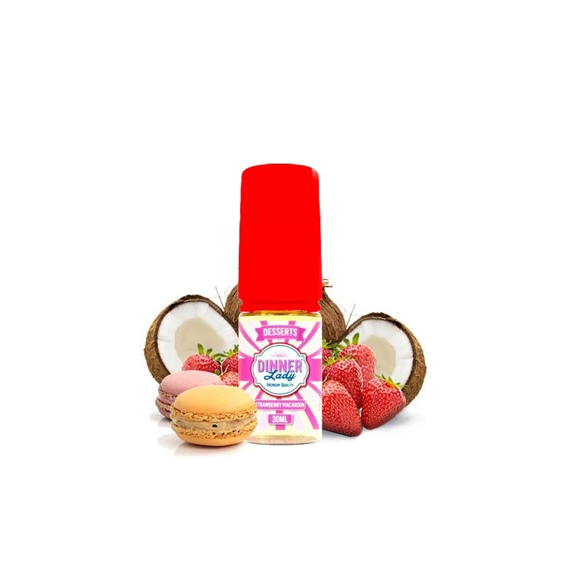 Arôme Dinner Lady - Fraise Macarons 30ml | BigVapoteur