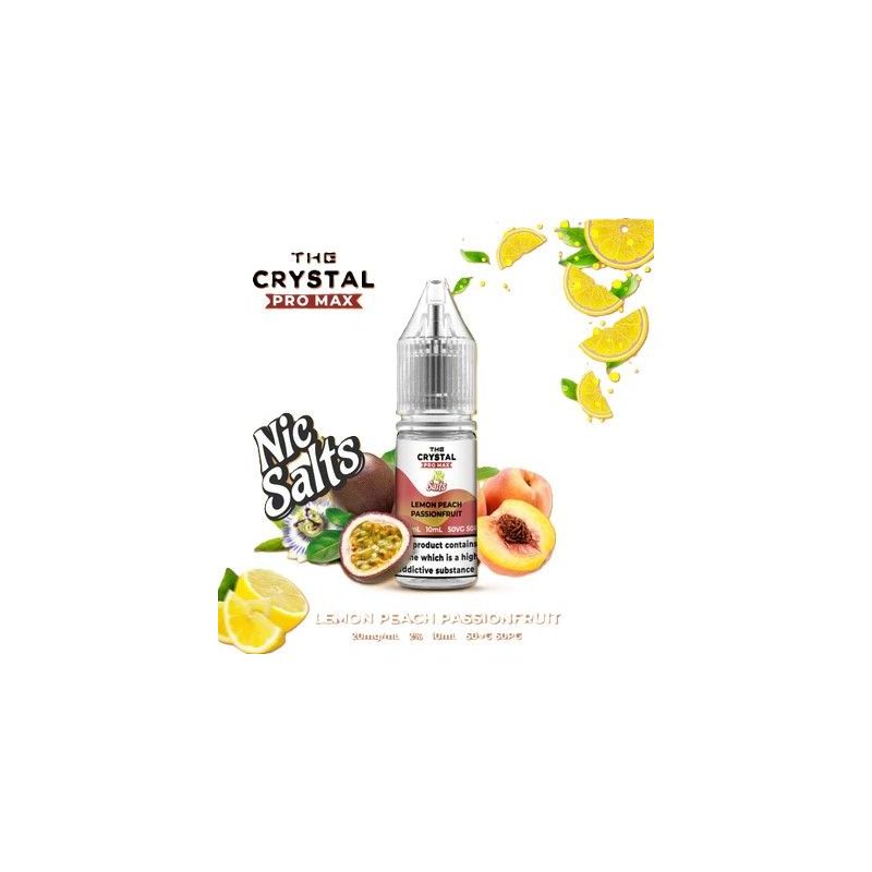 Liquid Crystal Promax Salt - Lemon Peach Passionfruit 20mg 10ml | Bigvapoteur