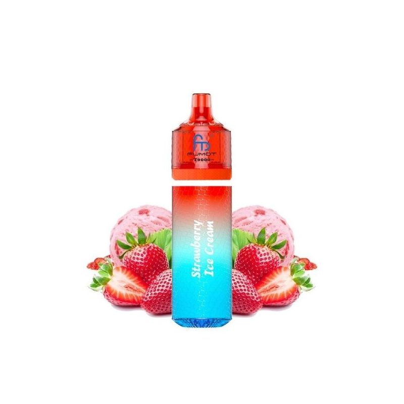 Fumot Puff T9000 TPD - Lody truskawkowe 20 mg | Bigvapoteur