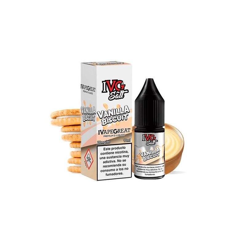 Liquid IVG Salt - Vanilla Biscuit 20mg 10ml | Bigvapoteur
