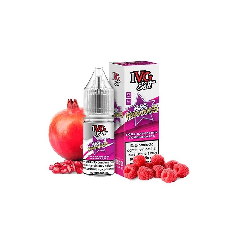 Liquid IVG Favourite Bar Salts – Kwaśna Malina Granat 20mg 10ml | Bigvapoteur