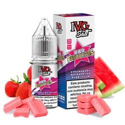 Liquid IVG Favourite Bar Salts - Fraise Pastèque Bubble-gum 20mg 10ml | Bigvapoteur