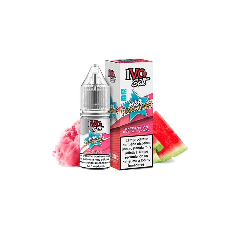 Liquid IVG Favourite Bar Salts - Pastèque Barbe à Papa 20mg 10ml | Bigvapoteur