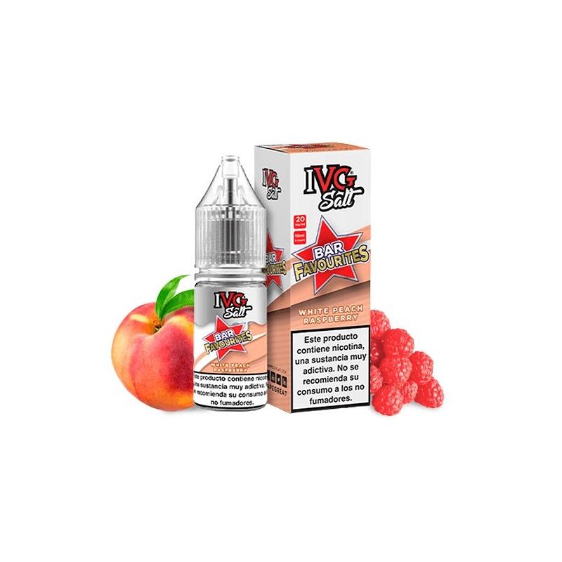Liquid IVG Favourite Bar Salts - Biała Brzoskwinia Malina 20mg 10ml | Bigvapoteur