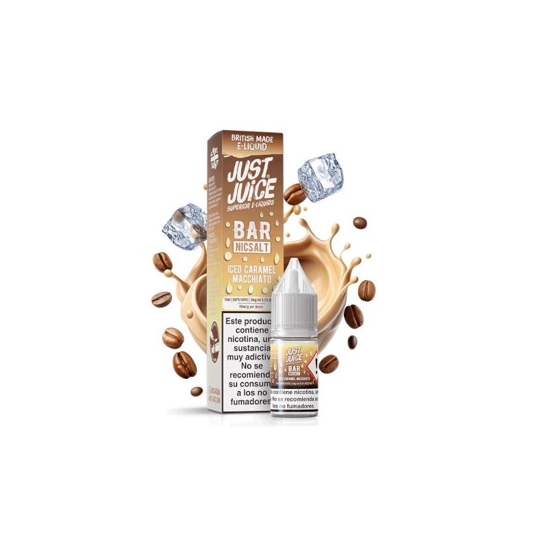 Liquid Just Juice Bar Salts - Macchiato Caramel Glacé 20mg 10ml | Bigvapoteur