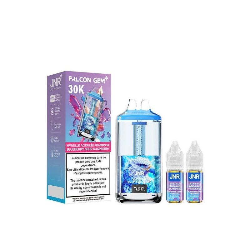 Puff 30K Falcon Gem+ 20mg - JNR - Sour Blueberry Raspberry | Bigvapoteur