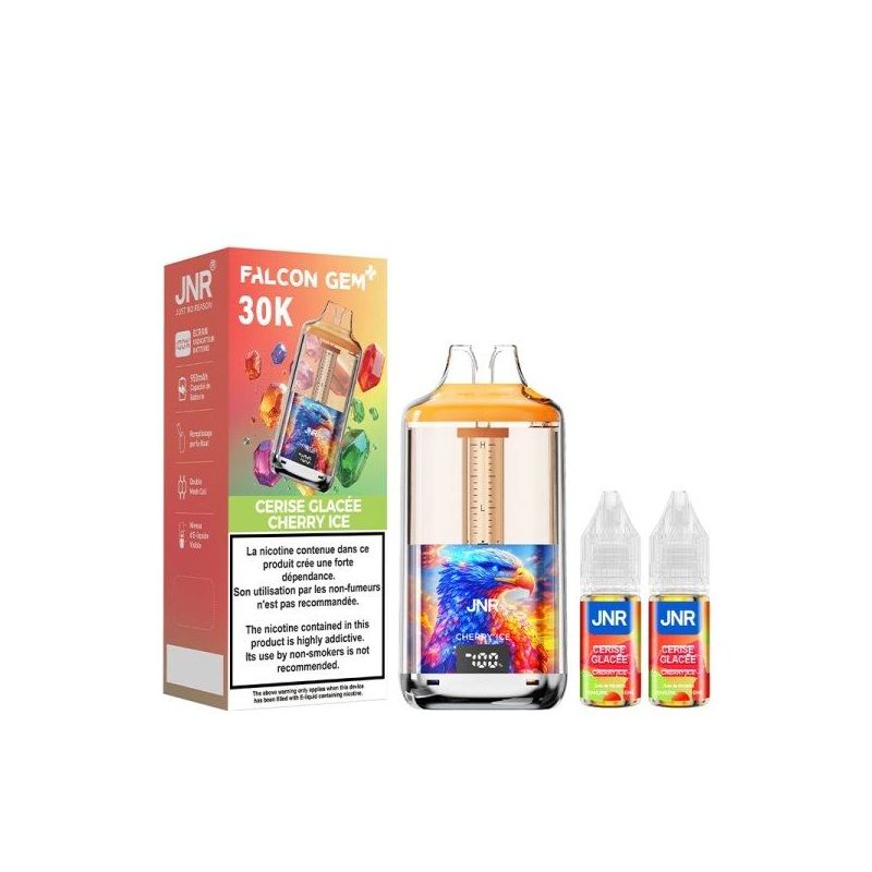 Puff 30K Falcon Gem+ 20mg - JNR - Cerise Glacée | Bigvapoteur