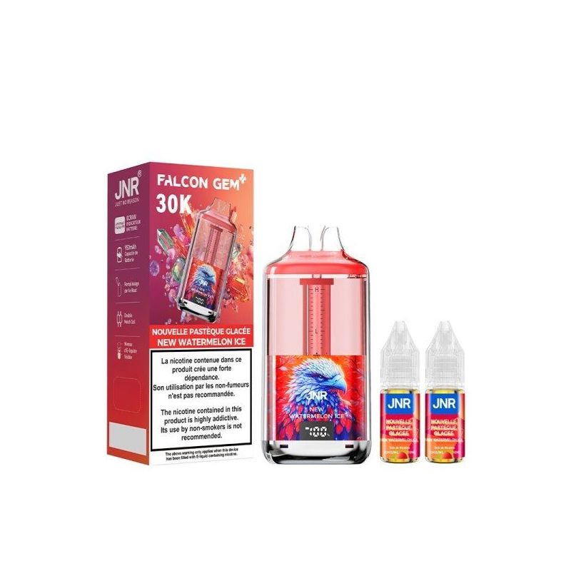 Puff 30K Falcon Gem+ 20mg - JNR - New Watermelon Ice | Bigvapoteur