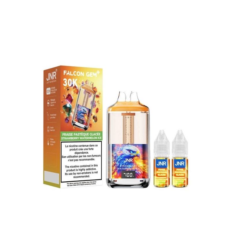 Puff 30K Falcon Gem+ 20mg - JNR - Strawberry Watermelon Ice | Bigvapoteur