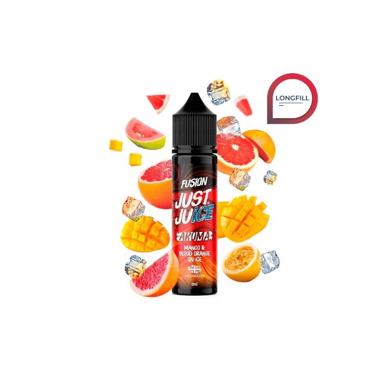 Longfill Just Juice Fusion - Mango Blood Orange On Ice 12/60ml | Bigvapoteur