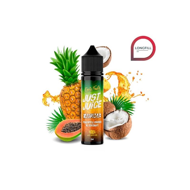 Longfill Just Juice Exotic Fruits - Pineapple Papaya Coconut 12/60ml | Bigvapoteur