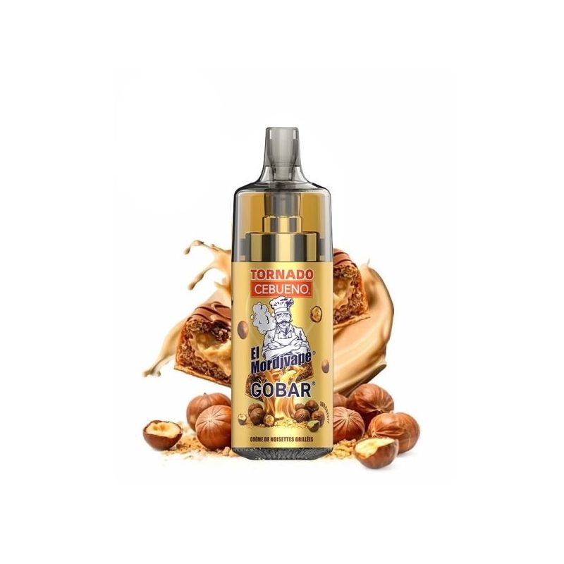 El Mordjvape & Chocovape Dubaï 0,7Ω 20mg - Cebueno x Tornado 10000 by Gobar - Crème de noisettes grillées | Bigvapoteur
