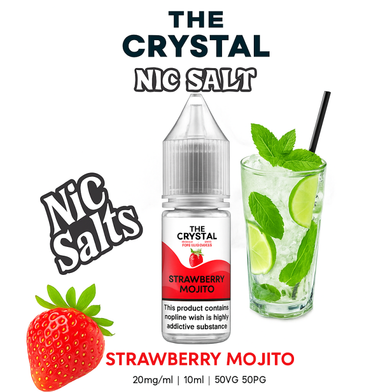 Liquid Crystal Promax Salt - Mojito Fraise 20mg 10ml | Bigvapoteur
