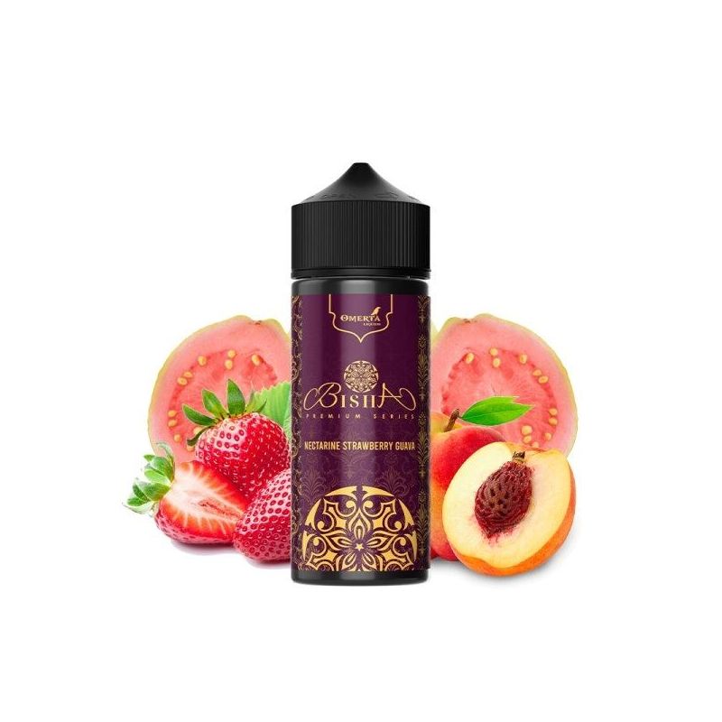 Bisha by Omerta Liquids - Nectarine Strawberry Guava 100/120ml | Bigvapoteur