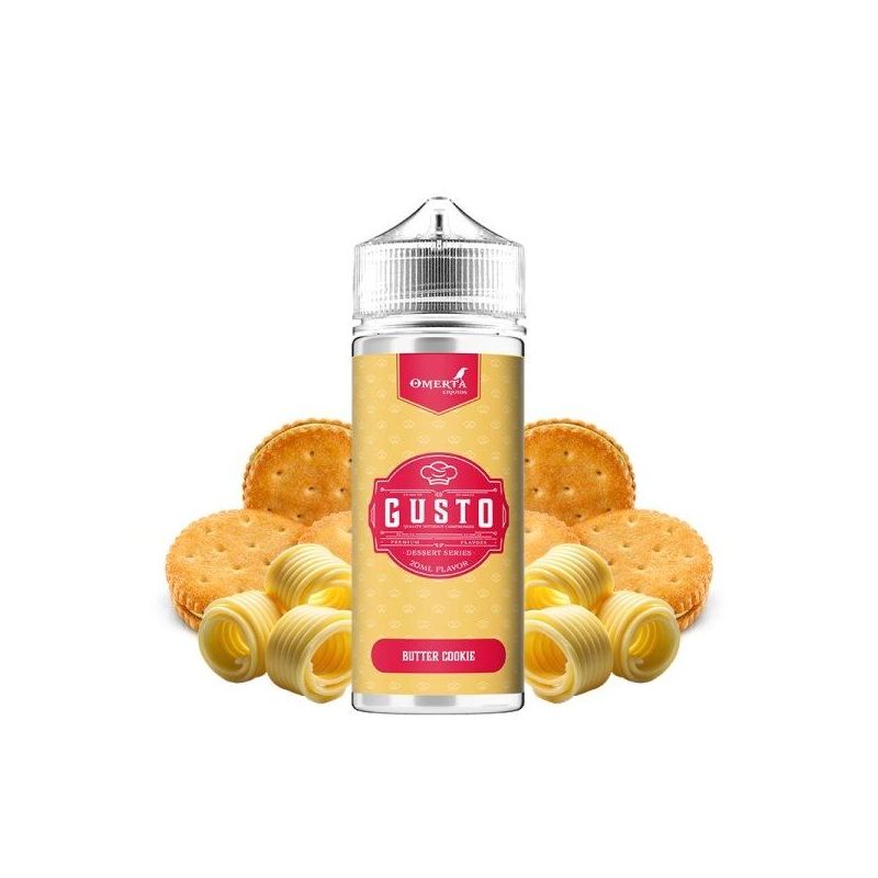 Gusto by Omerta Liquids - Butter Cookie Premix 100/120ml | Bigvapoteur