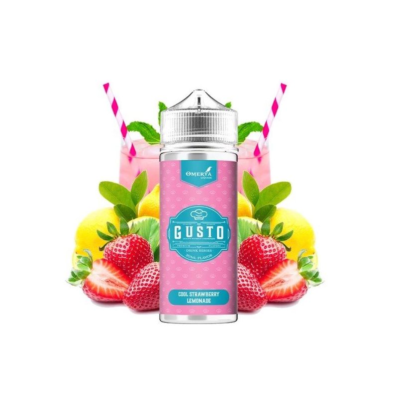 Gusto by Omerta Liquids - Cool Strawberry Lemonade 100/120ml | Bigvapoteur