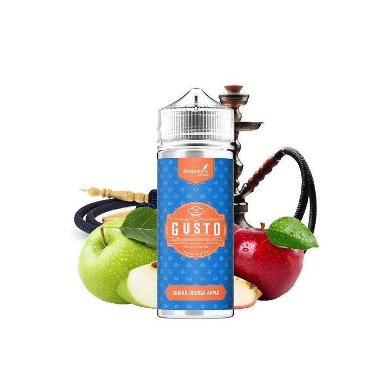 Premix Gusto by Omerta Liquids - Double Pomme Shisha 100/120ml | Bigvapoteur