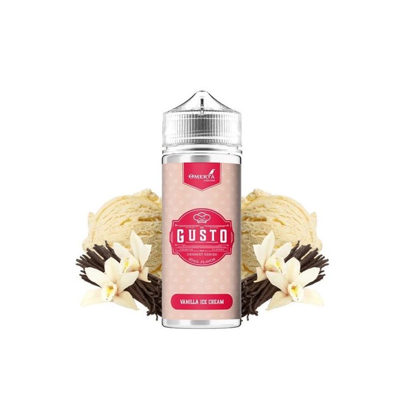 Gusto by Omerta Liquids - Vanilla Ice Cream Premix 100/120ml | Bigvapoteur