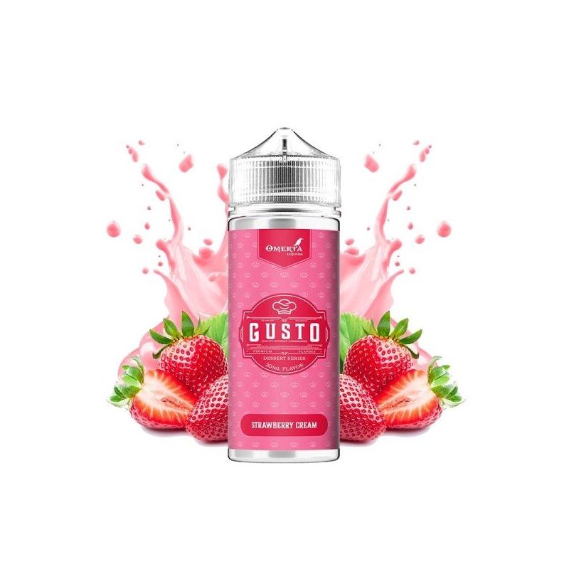 Gusto by Omerta Liquids - Strawberry Cream 100/120ml | Bigvapoteur