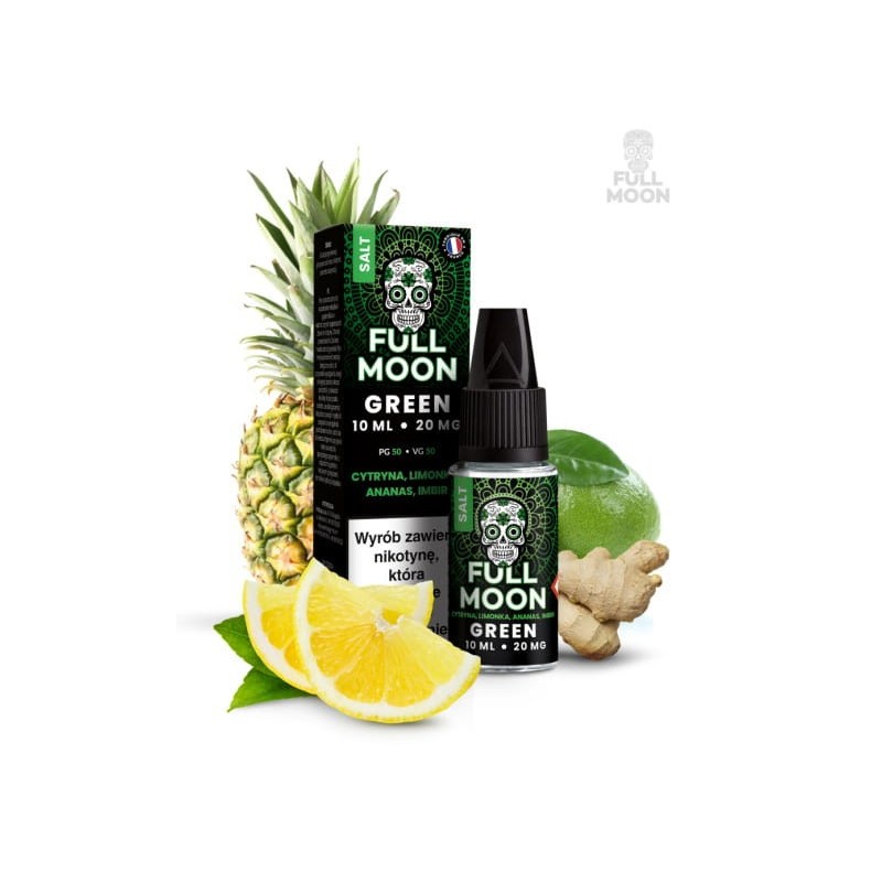 Full Moon Salt - GREEN - 20 mg 10ml | BigVapoteur