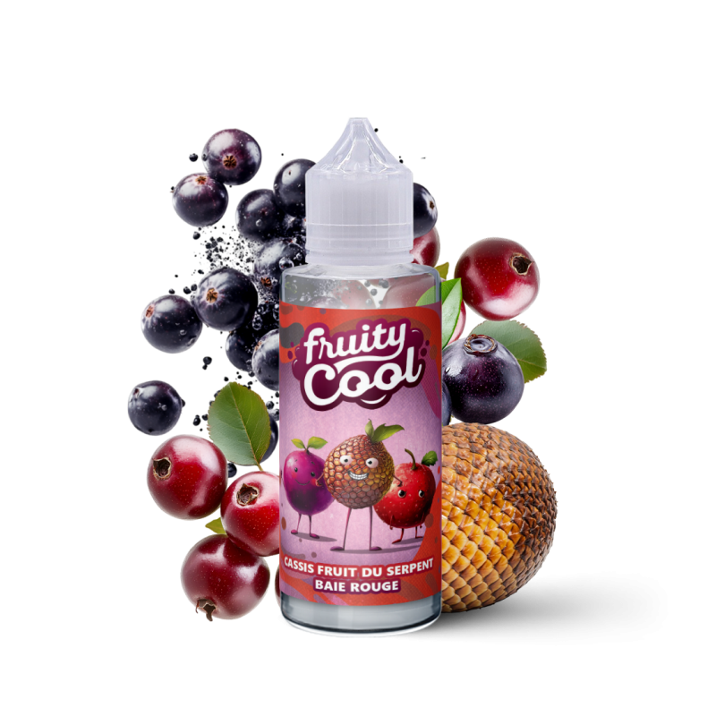 Premix Fruity Cool - CASSIS FRUIT DU SERPENT BAIE ROUGE 100/120ml | BigVapoteur