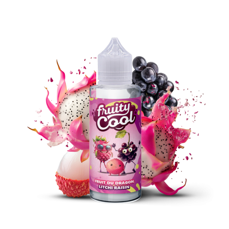 Premix Fruity Cool - FRUIT DU DRAGON LITCHI RAISIN 100/120ml | BigVapoteur