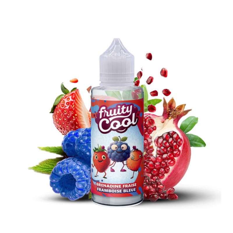 Premix Fruity Cool - Blue Raspberry Strawberry Grenadine 100/120ml | BigVapoteur