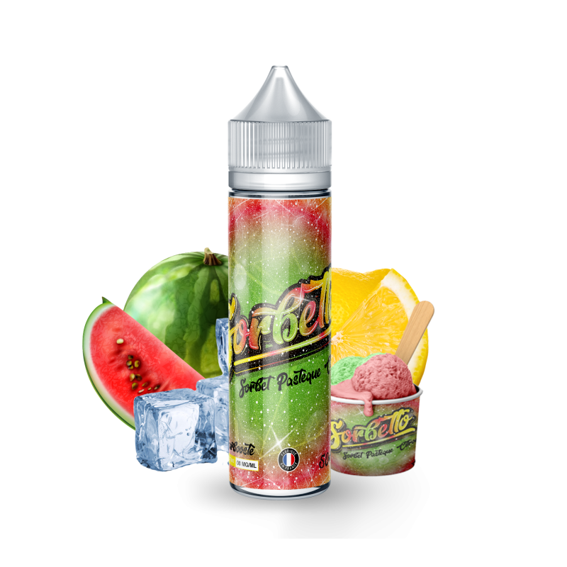 Premix Sorbetto - Sorbet Pastèque Citron 50/75ml | BigVapoteur