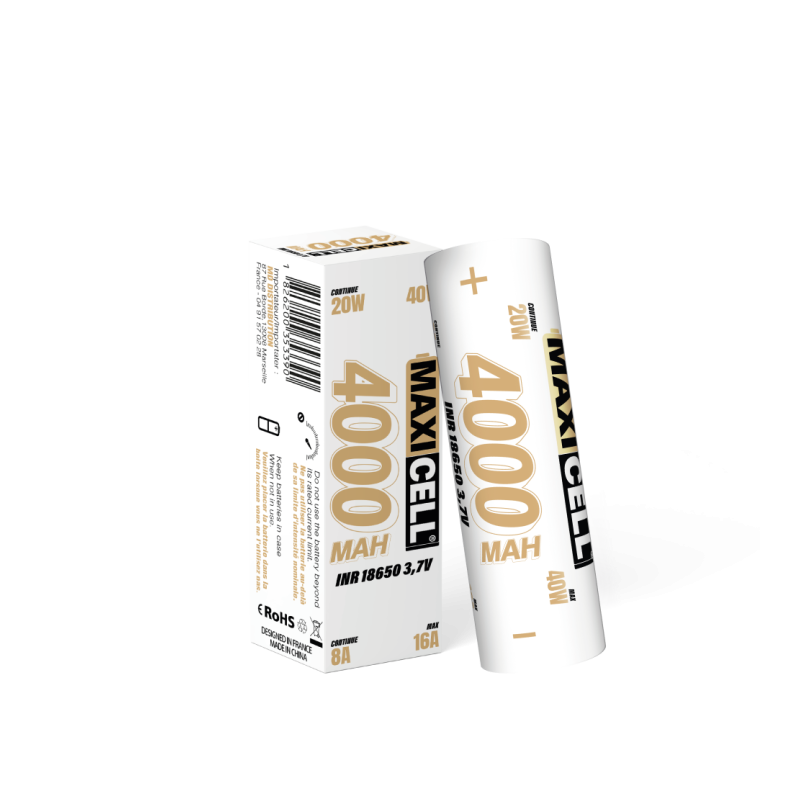 Battery Maxicell - 4000 mAh INR 18650 - 16 A | BigVapoteur