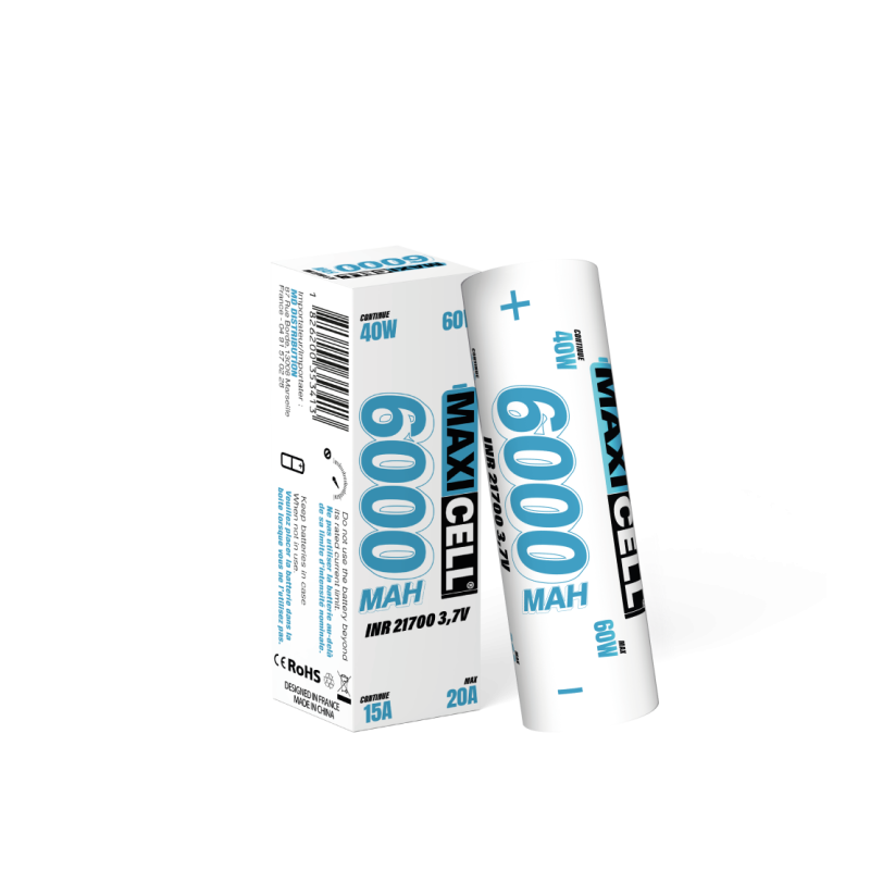 Accumulateur Maxicell - 6000 mAh INR 21700 - 20 A | BigVapoteur